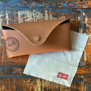 Ray-Ban Sunglasses Soft She’ll Snap Case + Cleaning Cloth